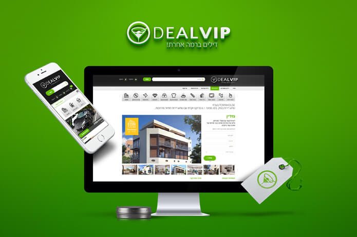 עיצוב אתרים - חוויית משתמש DealVIP