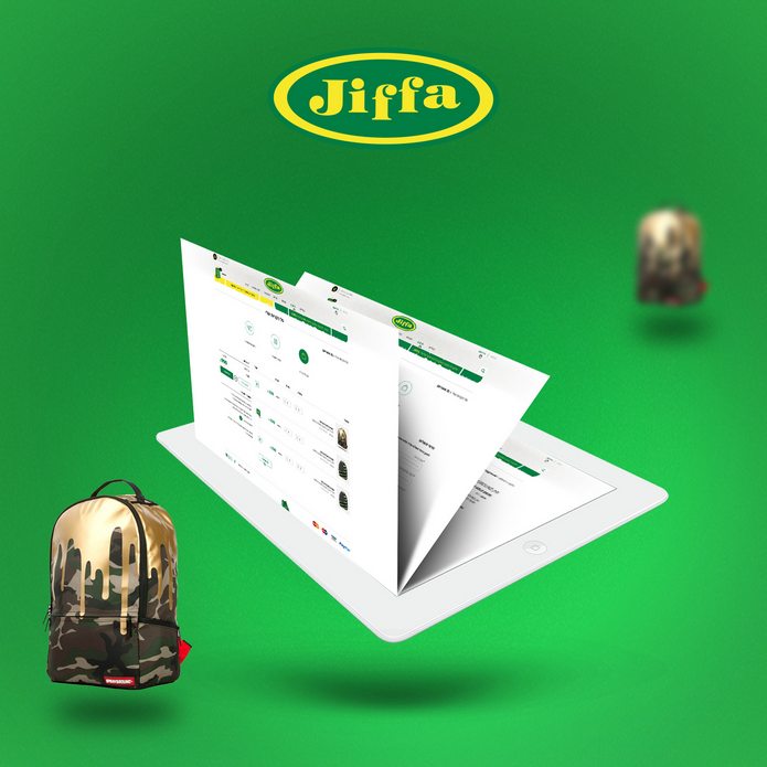 עיצוב חנות וירטואלית ל JIFFA